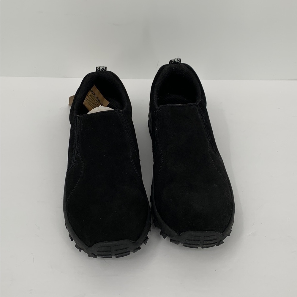 BearPaw Max slip-on loafer shoe chunky black suede leather hiking women new 9.5 - Picture 5 of 7